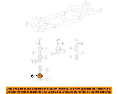 Toyota oem 01-07 sequoia frame-mount cushion 522090c010