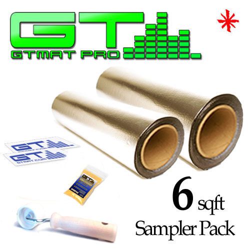 **sampler pack** new gtmat 6sqft (3&#039;pro+3&#039;ultra+roller) sound deadener deadening