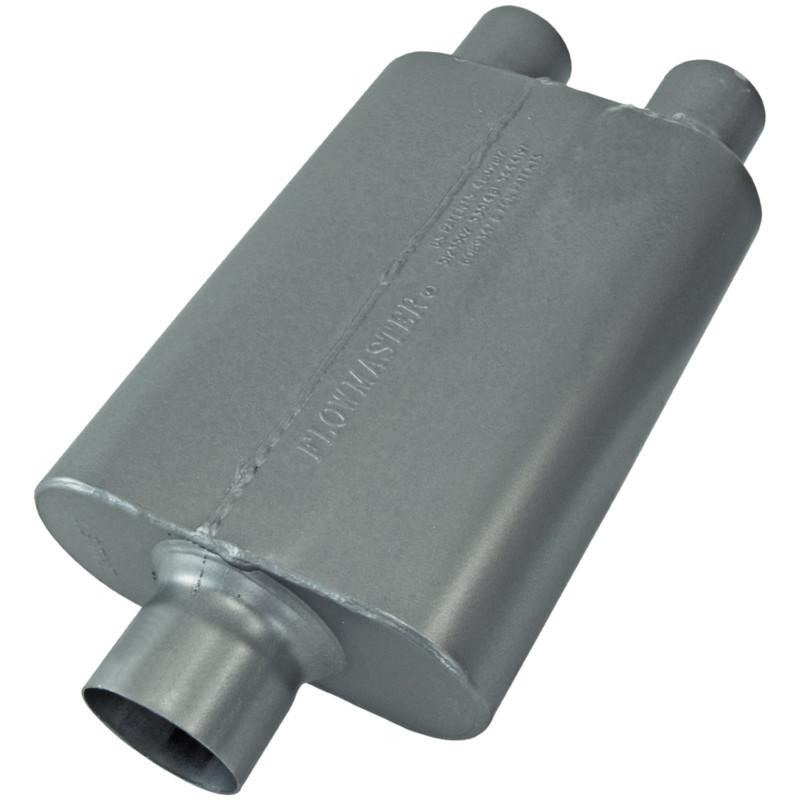 Find Flowmaster 40 Delta Muffler 409S 3.00 Center In / 2.50 Dual Out