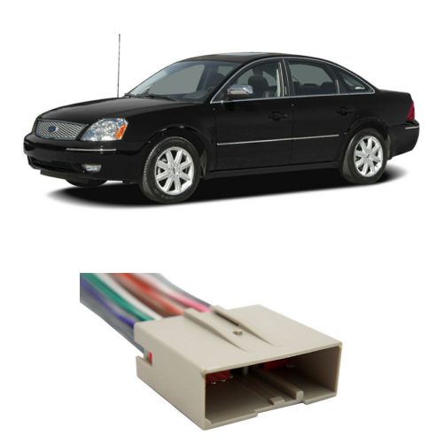 Ford five hundred 2005-2007 factory stereo to aftermarket radio harness adapter