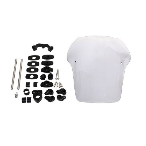 17" large transparent smoke motorcycle motorbike acrylic windshield wind