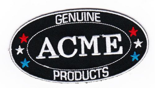 1 acme sew/iron on patch badge embroidered road runner looney tunes coyote