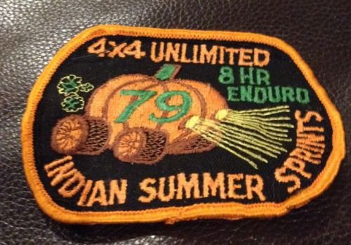 Vintage 1979 4 x 4 unlimited inc off road race 8 hour enduro patch auto racing