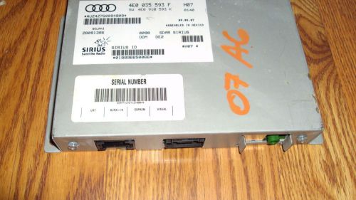 07-12 audi a6 s6 q7 a5 a4 sirius satellite sat radio receiver tuner 4e0035596f