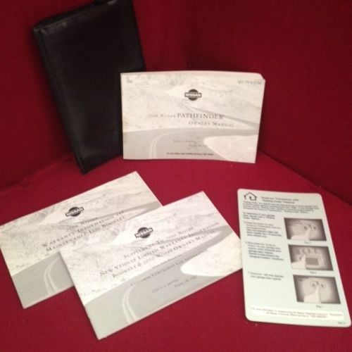 2000 nissan pathfinder oem owners manual with warranty and case