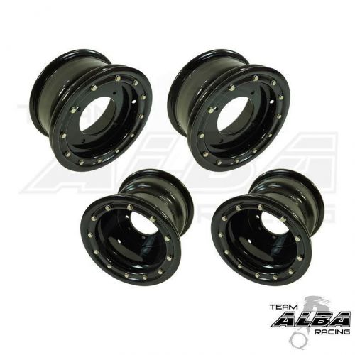 Suzuki ltz 400 ltr 450 front  rear wheels  beadlock 10x5 9x8 alba racing b/b  32