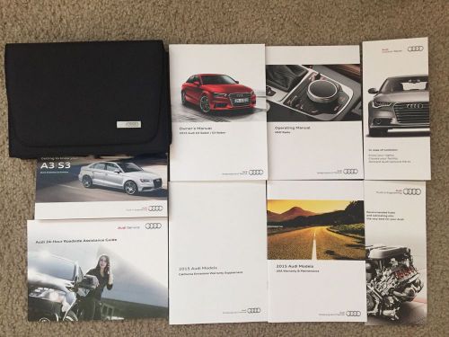 2015 audi a3 sedan | s3 sedan owner's manual