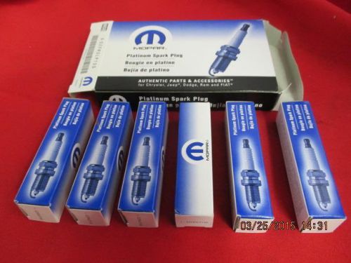 Lot of 6 spark plug 02-10 300 04-08 pacifica 06-10 charger nos mopar szfr5lp13g