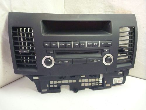 2010-2014 mitsubishi lancer radio cd face plate replacement 8002b572xa t00804