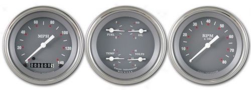 Classic instruments sg03slf 3 gauge set 140 mph / 8k rpm / e-f / 100psi / 280f