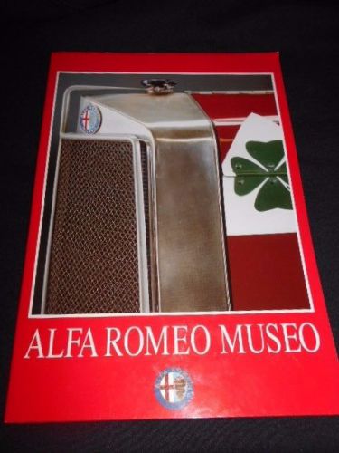 Alfa romeo museo storico original visitor&#039;s guide booklet