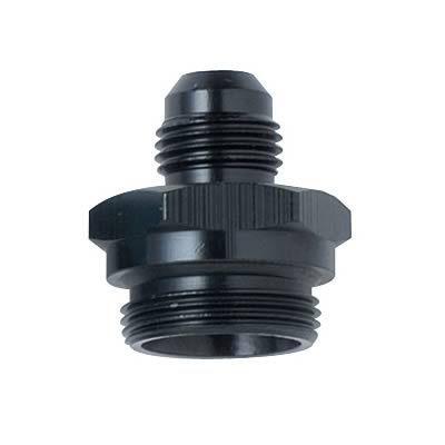 Fragola fitting carb inlet straight male -6 an to 7/8-20" male thread black ea