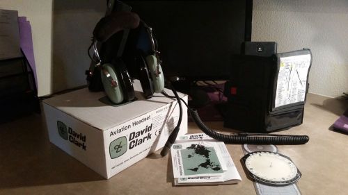 David clark aviation headset w/ knee board