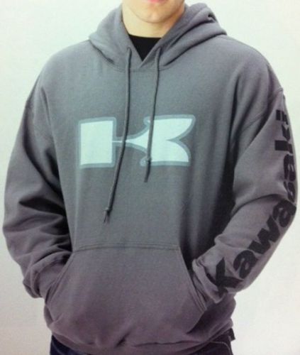 Kawasaki identify hooded sweatshirt charcoal