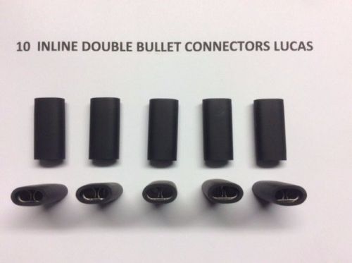 Double bullet connectors lucas pack of 10