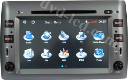 Fiat stilo navigation autoradio stereo radio headunit car dvd gps player ipod 8&#034;
