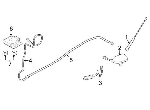 Ford oem gps navigation system antenna cm5z10e893d image 6