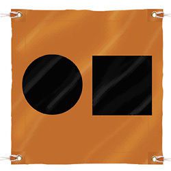New boat marine distress sos flag 36" x 36"