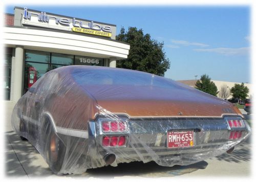 Disposable plastic car cover with elastic band dust cover rain car cover ford