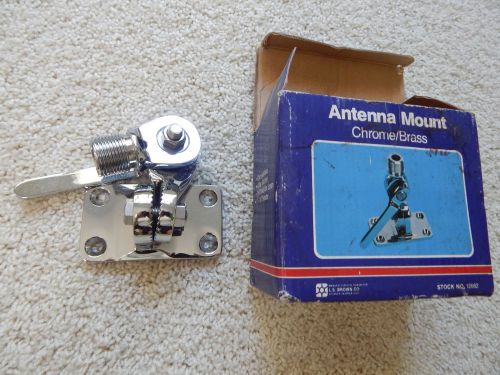 Chrome boat antenna mount new