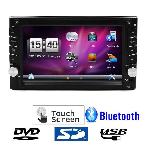 Hd 6.2&#034; double 2 din auto radio car stereo no gps dvd player bluetooth head unit