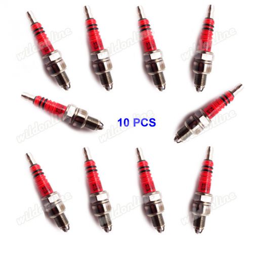 10x 3 electrode ignition a7tc spark plug for chinese atv moped scooter pit bike