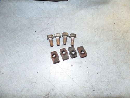 1984-1994 corvette front spring lower retainer plates mounting bolts &amp; nuts, gm