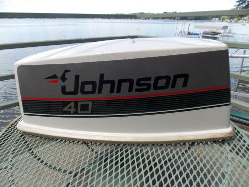 Vtg johnson 40 vro boat motor cover (cover only)