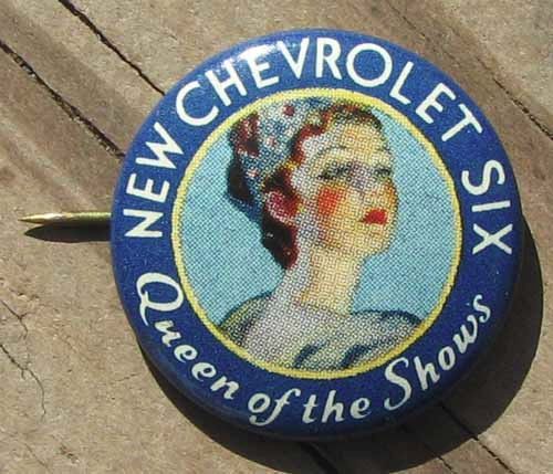 Rare original nos 1929 chevrolet advertising button or pin super nice l@@k #419