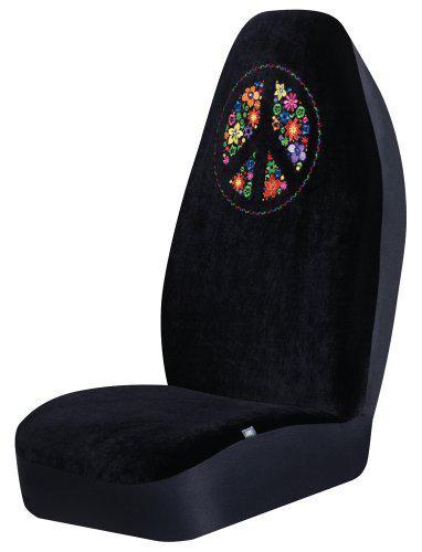 Peace universal bucket seat cover-black