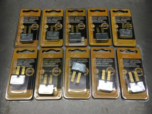(10) littelfuse ucb15bp universal blade circuit breaker 15a auto reset 11c061716