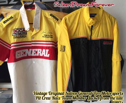 Saleen general tire motorsports embroidered pit crew race jacket ford mustang