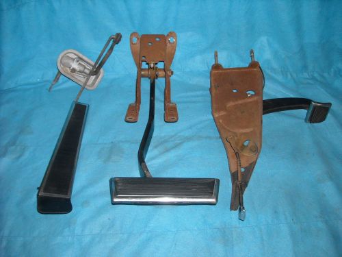 1965 1966 bonneville catalina grand prix accelerator /gas, brake, parking pedals