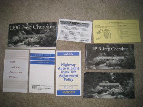 1996 jeep cherokee owners manual with case