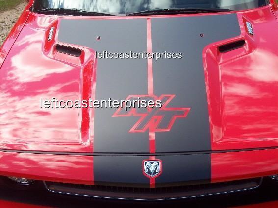 R/t hood stripes graphic kit, fits 2008-2013 dodge challenger ,your color choice