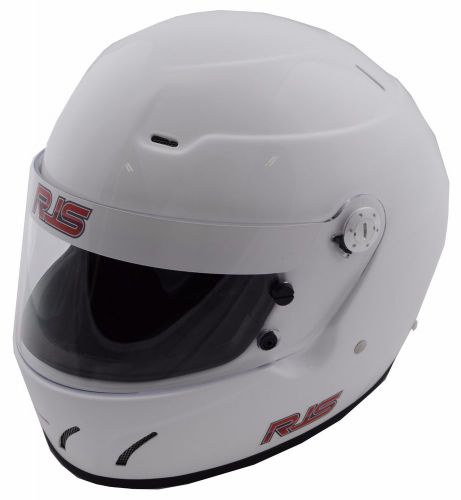 Rjs racing new snell sa2015 full face sportsman helmet white 2x imsa ihra imsa