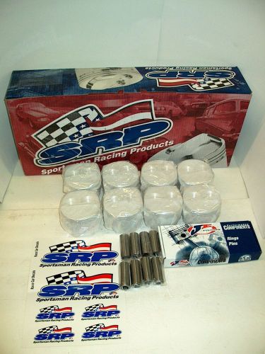 New je srp fly weight 157076 sbc flat top pistons 4.030" bore 3.5" stroke 5.7"