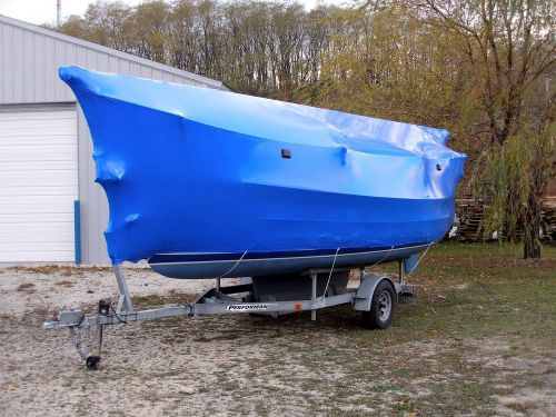 Boat shrink wrap, marine, construction shrink wrap 17’ x 31’6ml blue - diy