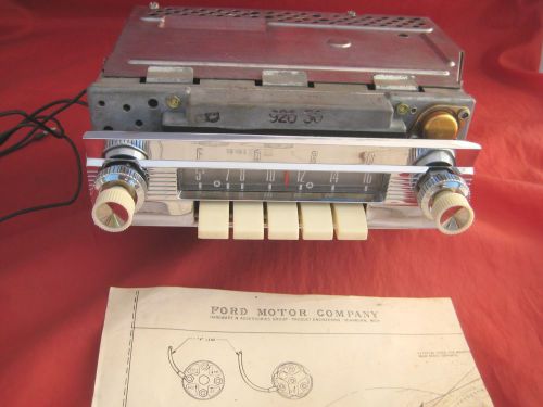 1959 ford fairlane galaxie nos radio - beautiful - restored &amp; plays well - 94mf