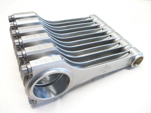 Sbc chevy 6.125 h-beam rods with honda style crank journals set 6