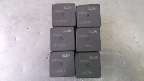 Gm starter defogger siemens/tyco relay  gm-12193604 oem  lot of 6