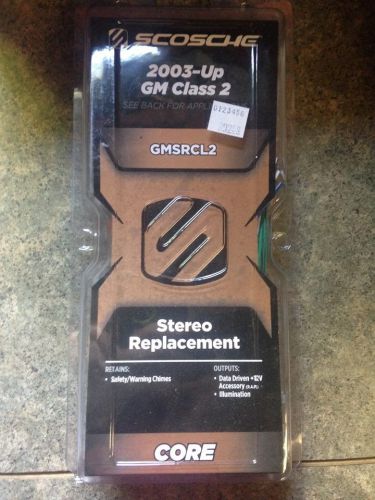 Scosche wiring harness-----fits 2003-up general motors class 2---gmsrcl2