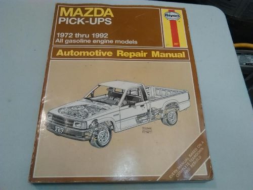 Mazda pick up &#039;haynes&#039; automotive repair manual