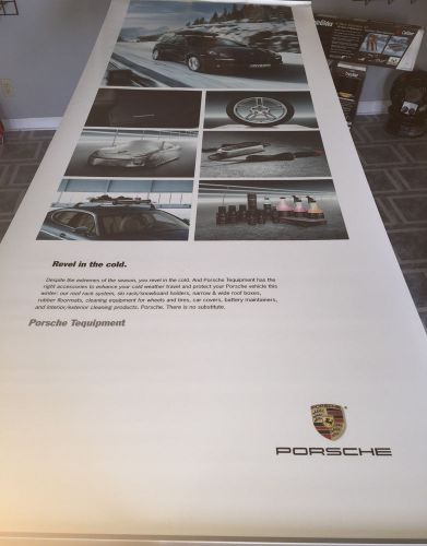 Porsche tequipment banner retractable roll-up poster display stand show