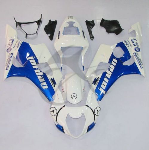 Blue injection abs plastic bodywork fairing for suzuki gsxr 1000 03 04 k3 17a