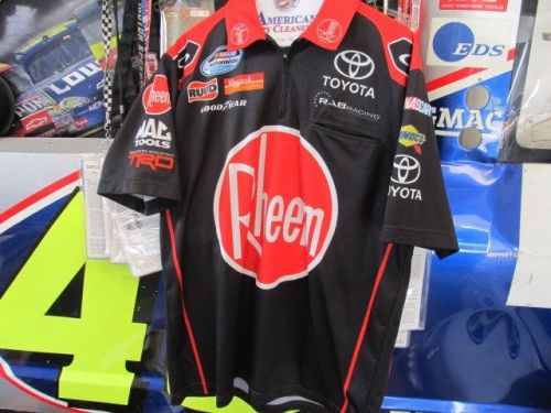 Nascar race used crew shirt oakley nationwide rheem med