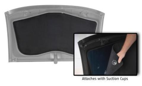Corvette c6 2005 - 2013 headliner panel black targa top cover 638088