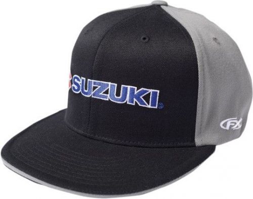 Factory effex suzuki mens flexfit hat black/gray/blue
