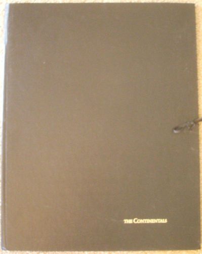 1972 the continentals large portfolio lincoln continental &amp; mark iv very unusal