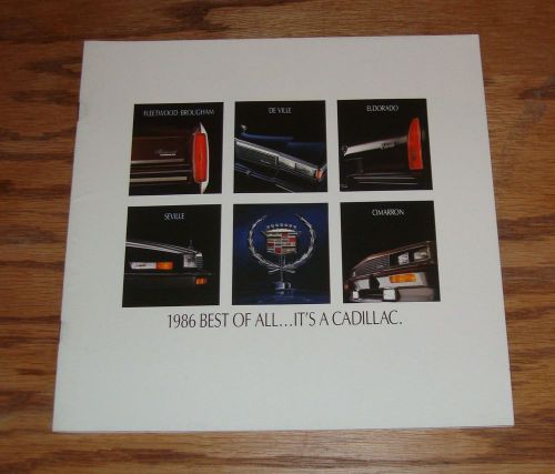 1986 cadillac brochure -eldorado-seville-coupe deville-sedan deville-fleetwood